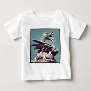 Camiseta Para Bebê Foto ao quadrado - Dragão