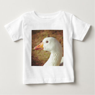 Camiseta Para Bebê Foto Quadrada - Ganso (Fechar)