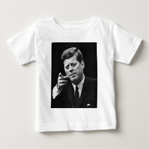 Camiseta Para Bebê Fotografia de John F. Kennedy 3
