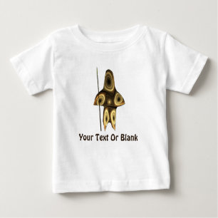 Camiseta Para Bebê Fractal Inuit Hunter