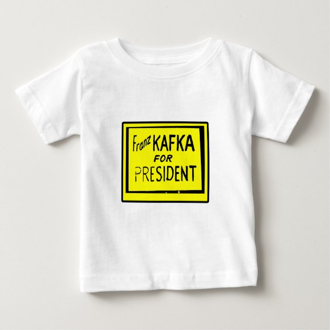 Camiseta Para Bebê Franz Kafka (Frente)