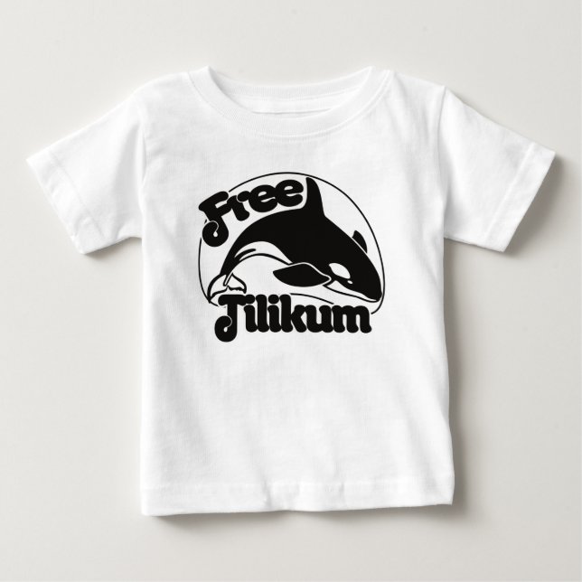 Camiseta Para Bebê Free Tilikum (Frente)