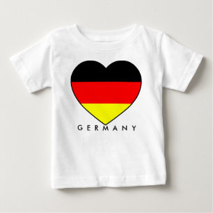 Camiseta Para Bebê Futebol Alemanha “Germany” coração MUNDIAL 2010