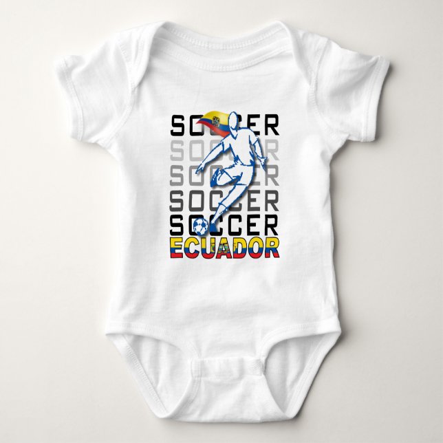 Camiseta Para Bebê Futebol da América do Equador 2011 (Frente)