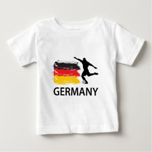 Camiseta Para Bebê Futebol de Alemanha
