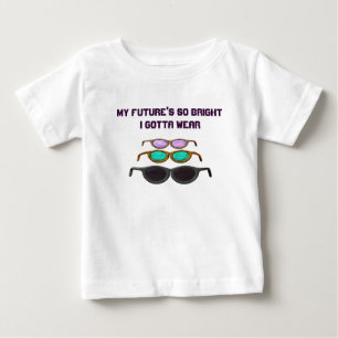 Camiseta Para Bebê Futuro brilhante
