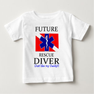 Camiseta Para Bebê futuro diver_daddy