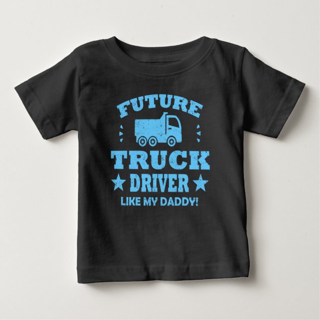 CAMISETA PARA BEBÊ FUTURO MOTORISTA COMO O MEU PAI! (Frente)
