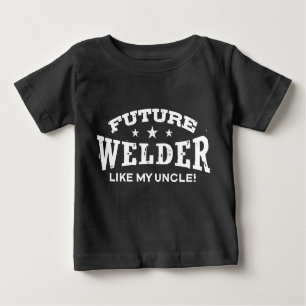 Camiseta Para Bebê Futuro Soldador Como Meu Tio
