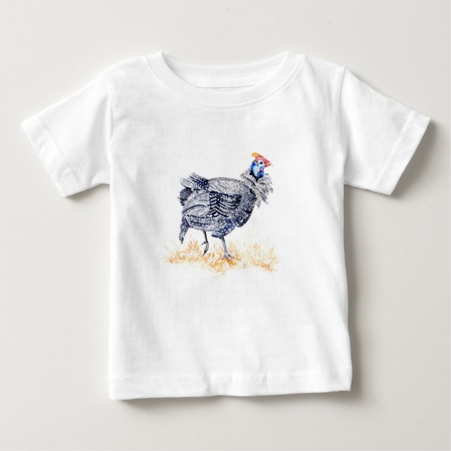 Camiseta Para Bebê galinha (Frente)