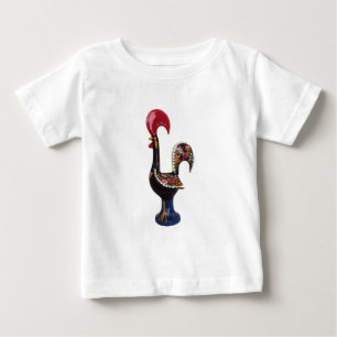 Camiseta Para Bebê Galo afortunado português
