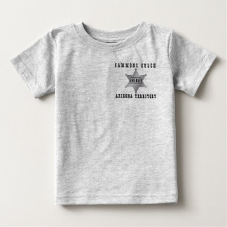 Camiseta Para Bebê Gammons Gulch Sheriff Tshirt Criança