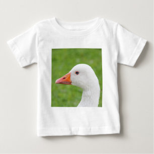 Camiseta Para Bebê Ganso Branco
