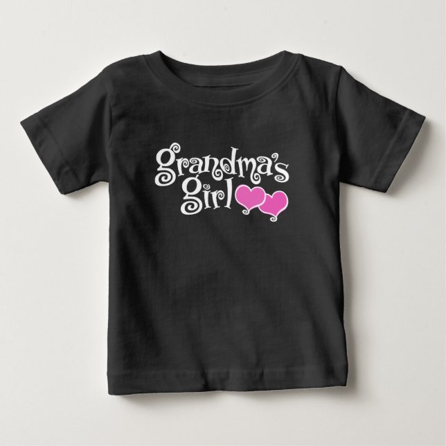 Camiseta Para Bebê Garota da Vovó (Frente)