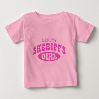 Camiseta Para Bebê Garota do xerife adjunto
