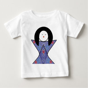 Camiseta Para Bebê garota japonesa