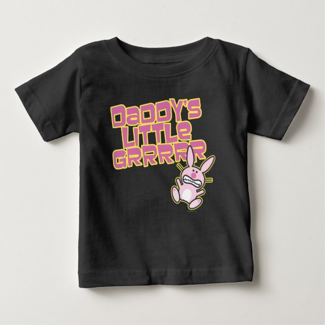Camiseta Para Bebê Garota pai (Frente)