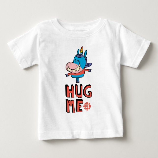 Camiseta Para Bebê Gary Hug Me (Frente)