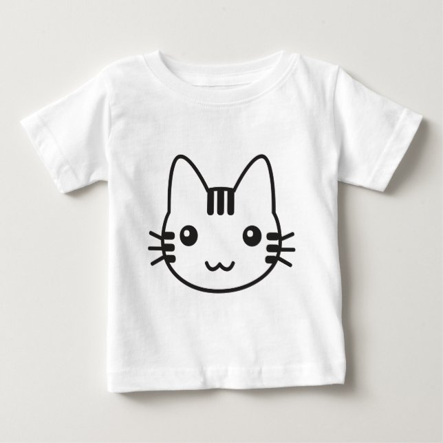 Camiseta Para Bebê Gatinho (Frente)