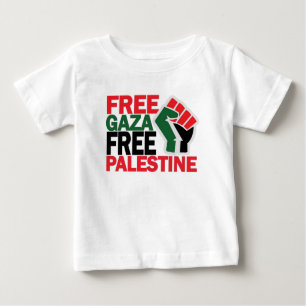 Camiseta Para Bebê GAZA SEGURO LIVRE PALESTINA G.png