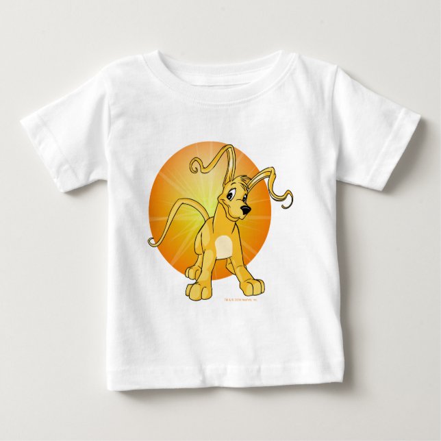 Camiseta Para Bebê Gelert amarelo-jogador (Frente)