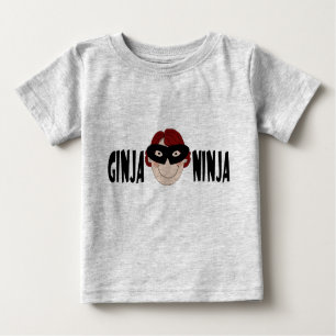 Camiseta Para Bebê Gengibre Ninja