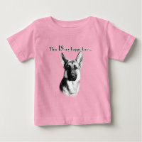 German shepherd de rosto feliz