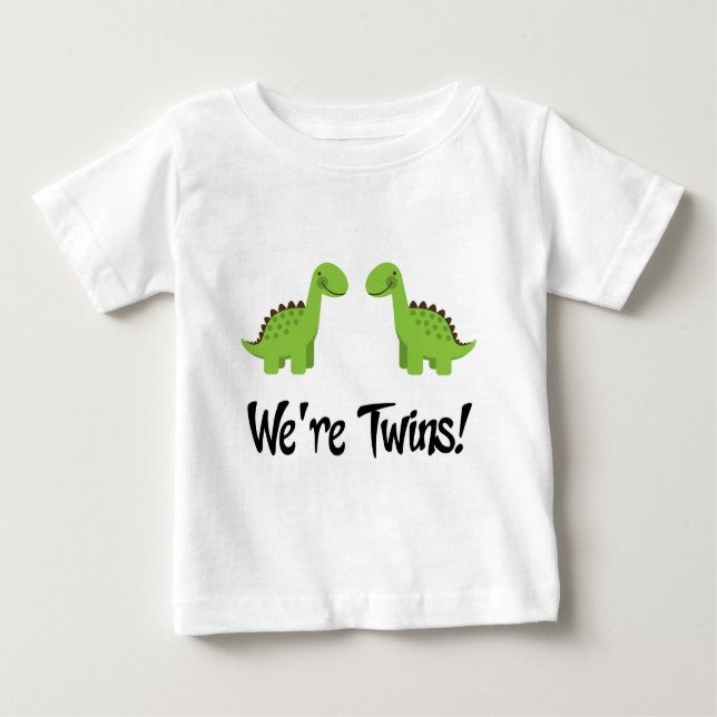 Camiseta Para Bebê Gift Gift De Dinossauros Bonitos (Frente)