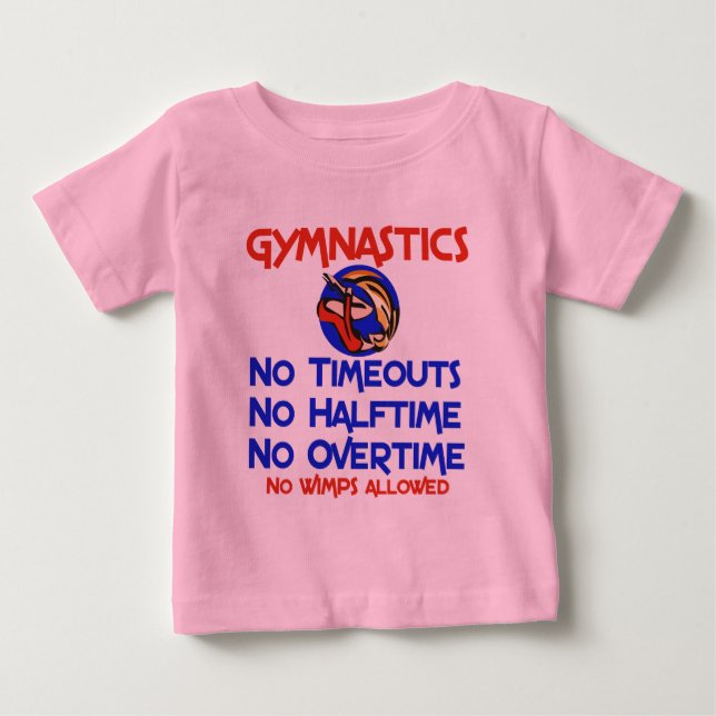 Camiseta Para Bebê Ginástica Sem Wimps (Frente)