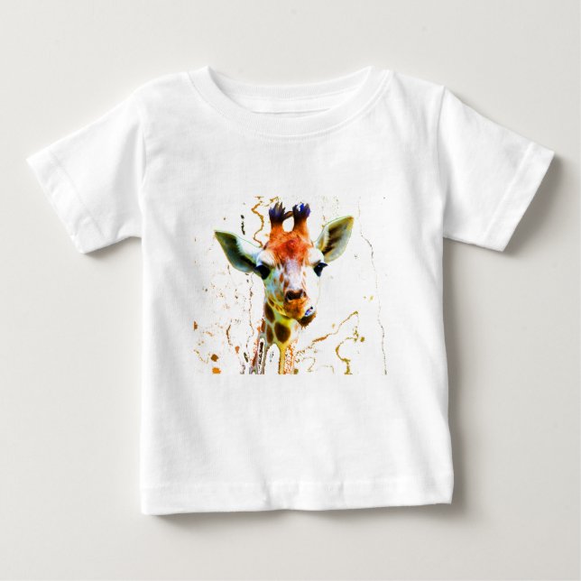Camiseta Para Bebê Girafa do bebê (Frente)