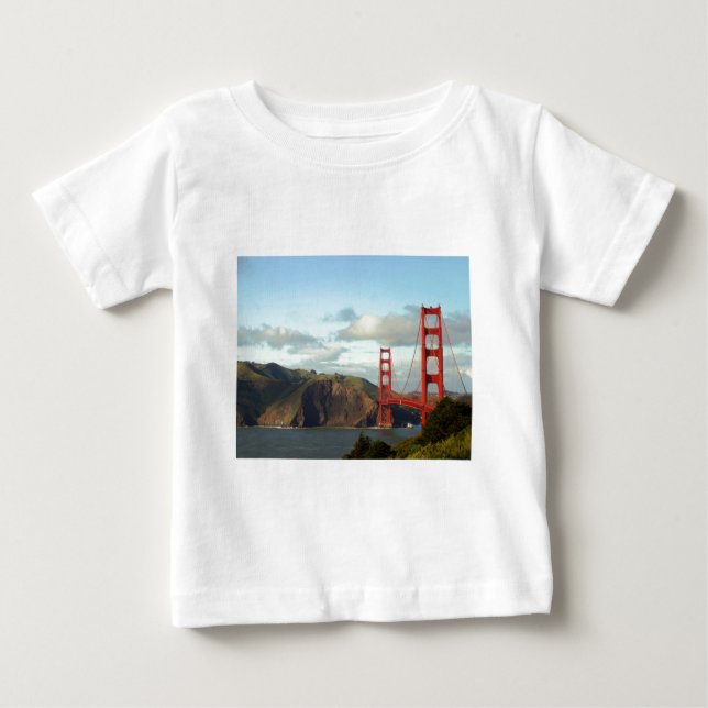 Camiseta Para Bebê Golden gate bridge (Frente)