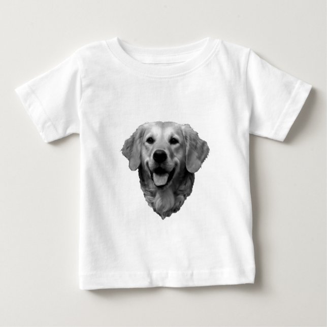 Camiseta Para Bebê Golden retriever (Frente)