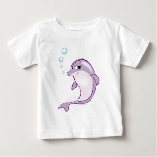 Camiseta Para Bebê Golfinho bonito