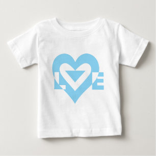 Camiseta Para Bebê Gráfico de Amor legal, Azul