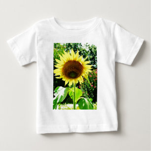 Camiseta Para Bebê Grande girassol amarelo