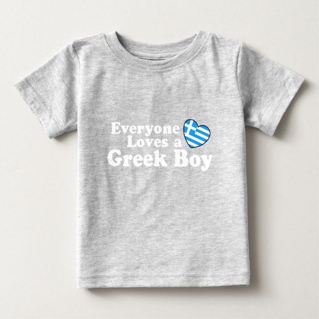 Camiseta Para Bebê Grego Boy (Frente)
