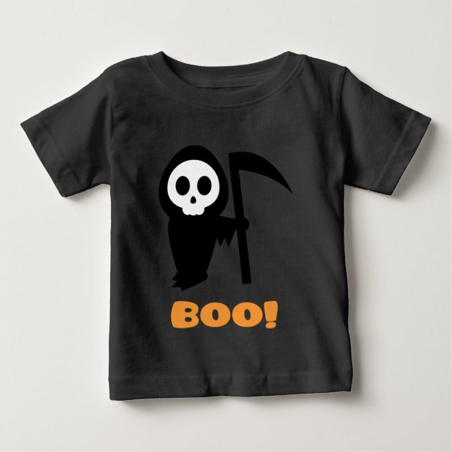 Camiseta Para Bebê Grim Reaper (Frente)
