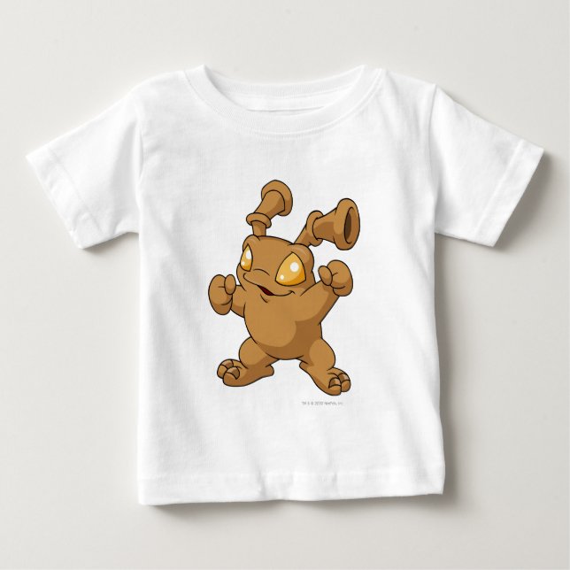 Camiseta Para Bebê Grundo Brown (Frente)