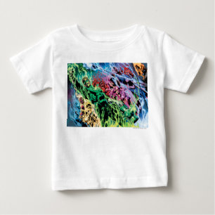 Camiseta Para Bebê Grupo verde da lanterna - cor