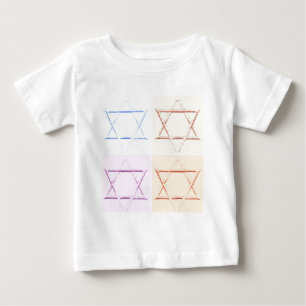 Camiseta Para Bebê Guarde a data/estrela de David