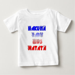 Camiseta Para Bebê Hakuna Matata Baby & Kids: Design de cor francesa