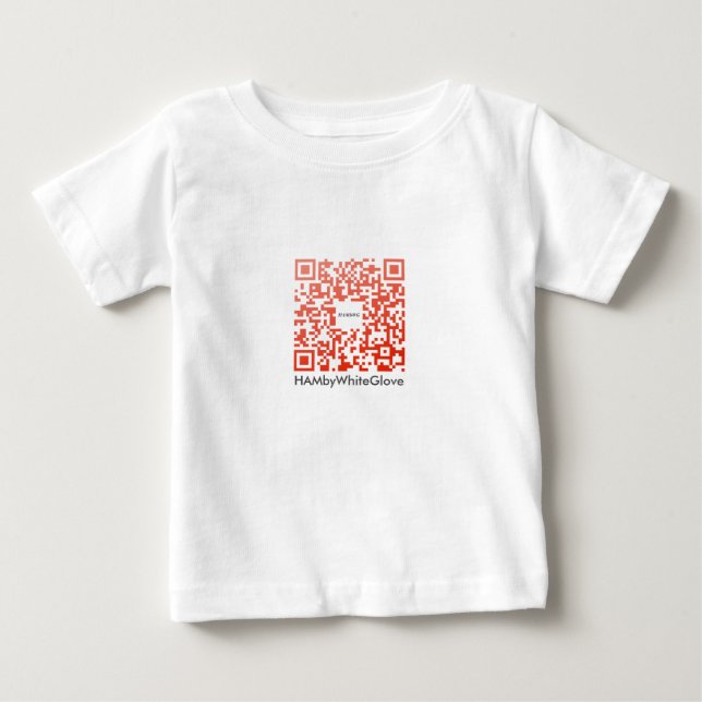 Camiseta Para Bebê HAMbWG Romper 6 Cores - Código QR R (Frente)