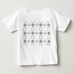 Camiseta Para Bebê HAMbyWG Baby Romper - Flocos de neve