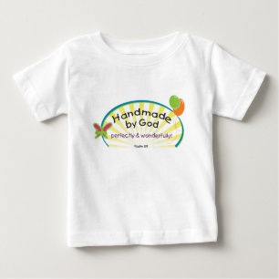 Camiseta Para Bebê Handmade pelo deus!