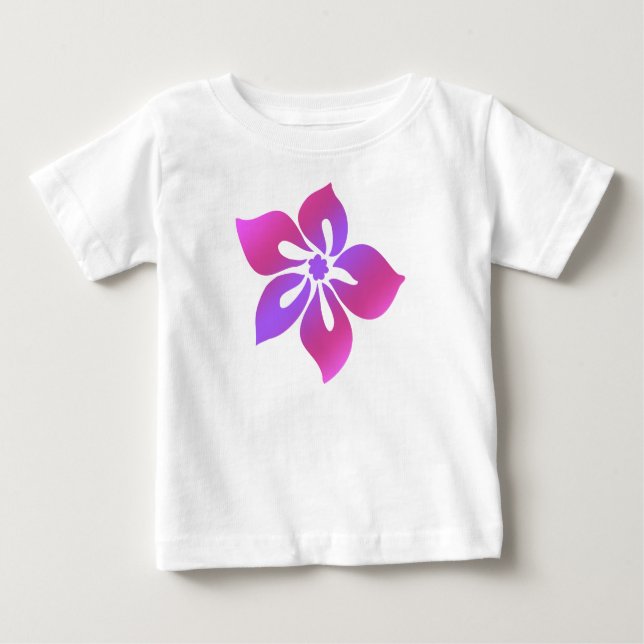 Camiseta Para Bebê Happy Hibiscus Toddler Tee (Frente)