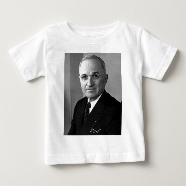 Camiseta Para Bebê Harry S. Truman 33º Presidente (Frente)