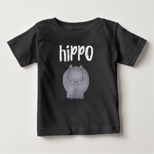 Camiseta Para Bebê Hippopotamus