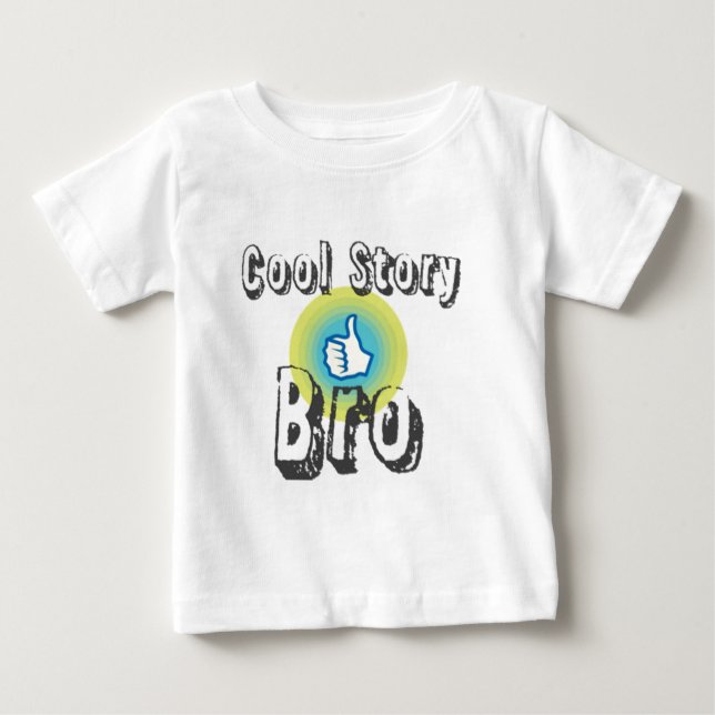 Camiseta Para Bebê História legal Bro (Frente)
