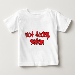 Camiseta Para Bebê Hoje não é Satã