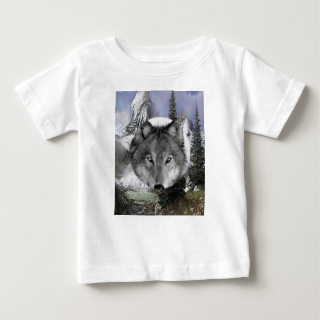 Camiseta Para Bebê Hoodie Wolves Toddlers (Frente)